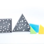 Puzzle cudrado y triángulo