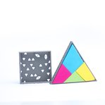 Puzzle cudrado y triángulo