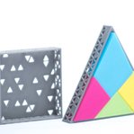 Puzzle cudrado y triángulo